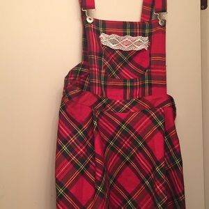 red plaid bingo dress!!! so cute! medium